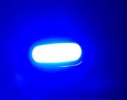 MARINE BOAT BLUE LED COURTESY LIGHT SURFACE MOUNT STAINLESS STEE